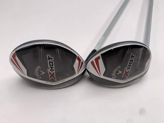 Callaway X Hot 19 3 & 5 Fairway Wood Set 15* 18* Project X PXv Stiff LH