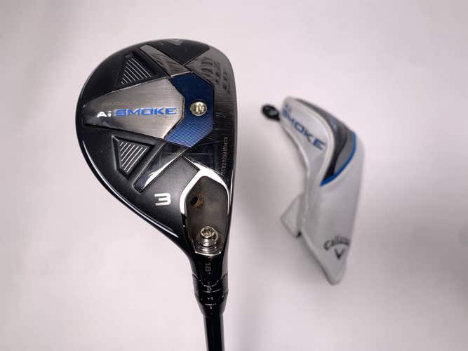 Callaway Paradym Ai Smoke HL 3 Hybrid Tour Issue 18* Recoil Dart F4 Stiff RH HC