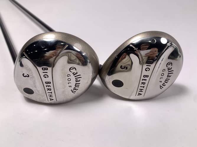 Callaway Big Bertha 2004 3 & 5 Fairway Set 15* 18* Big Bertha Gems 55 Ladies RH