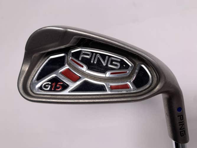 Ping G15 Single 7 Iron Blue Dot AWT Stiff Steel Mens RH Undersize Grip