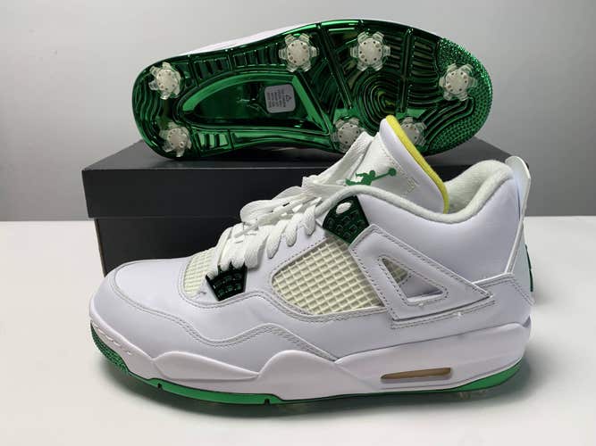 Jordan IV G NRG Masters Edition Golf Shoes White Men's SZ 10.5 (CZ2439-100)