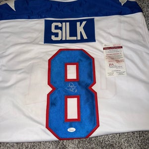 Signed Dave Silk Hockey Jersey