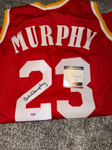 Signed Calvin Murphy Basketball Jersey