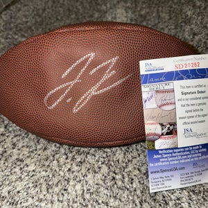 Signed Jerry Jeudy Football