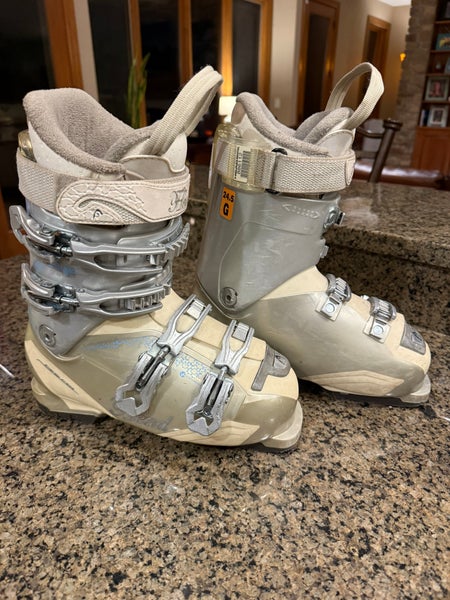 Mondo 24 & 24.5 Women's HEAD Next Edge B.Y.S. 80 Alpine Touring Ski Boots Soft Flex (Used)