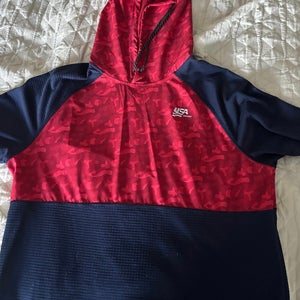 Red/Blue USA Hockey Men's XL Hoodie (Used)