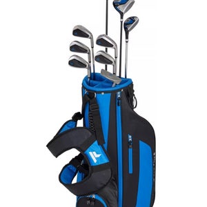 Men's 2025 Top Flite Right Handed full Set (no driver) and bag Sr Flex (8 Clubs) Graphite/Steel