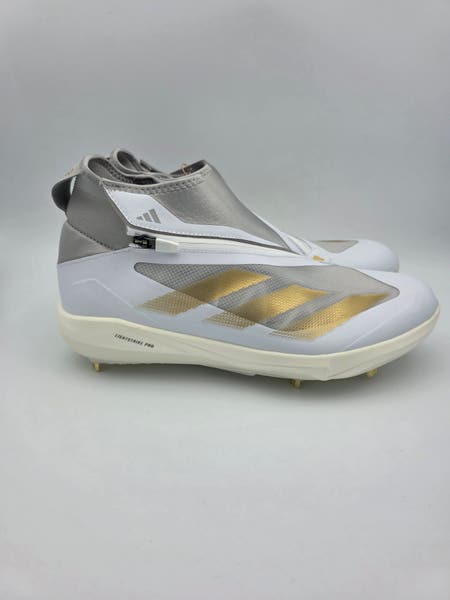 Adidas Adizero Impact+ Metal Baseball Cleat Gray Gold IF8483  display picture 1
