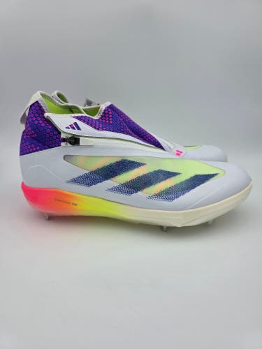 Adidas Adizero Impact+ Warp Speed White Baseball Cleats IG3488 Men's Size 12