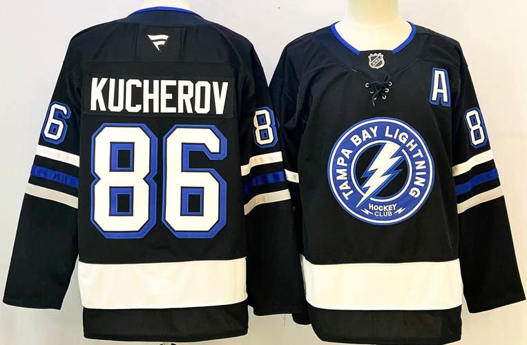 Tampa Bay Lightning  Nikita Kucherov Ice Hockey Jersey 86 Size 52