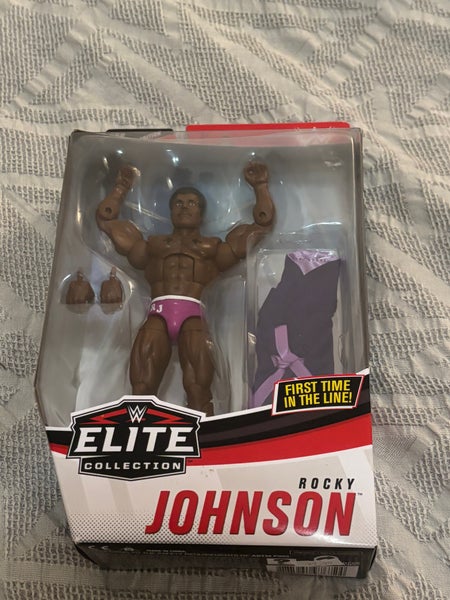Rocky Johnson WWE Elite Collection Collector’s Edition Action Figure New in Box