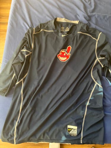 Cleveland Indians Nike mlb authentic 3/4 sleeve shirt