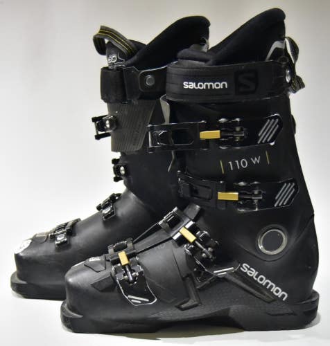 SALOMON S/MAX 110W SKI BOOTS WOMEN SIZE 8/25