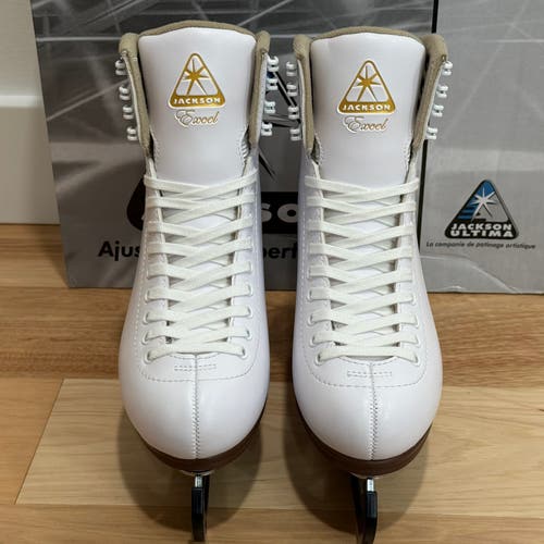 Jackson Ultima Excel JS1290 Ladies Women White Figure Ice Skates Size 6 C