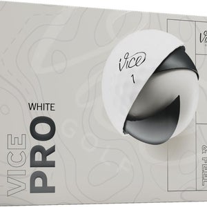 Vice Golf Pro Golf Balls (White, 12pk) 1 Dozen 2025 NEW