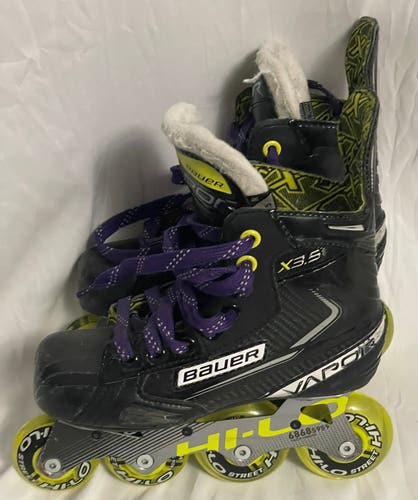 Used Bauer Vapor X3.5 Roller Hockey Skates Size 1.5R
