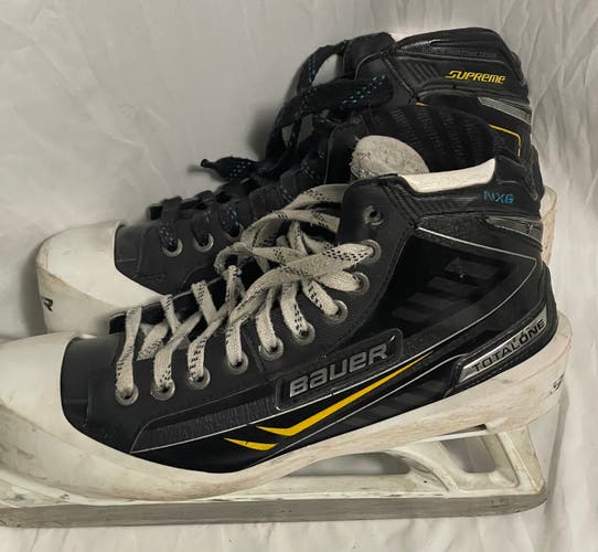 Used Bauer Supreme NXG Goalie Skates 9.5D