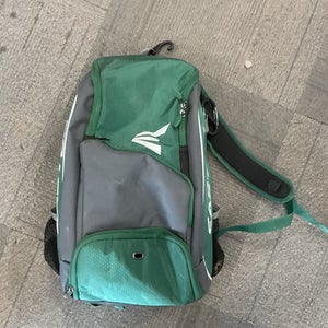 Used Easton 2 BAT BACKPACK BB/SB Player Backpack Green 11614-S000227793