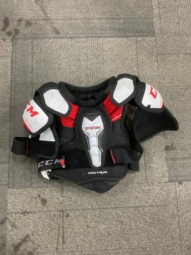 Used CCM CONTROL Junior Shoulder Pads Black MD 11614-S000227782