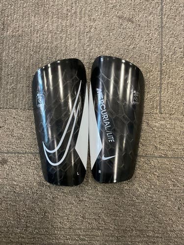 Used Nike Soccer Shin Guards Adult Black LG 11614-S000227684