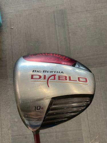 Used Callaway BIG BERTHA DIABLO Mens Driver LH 10.0 Degree 11614-S000227650