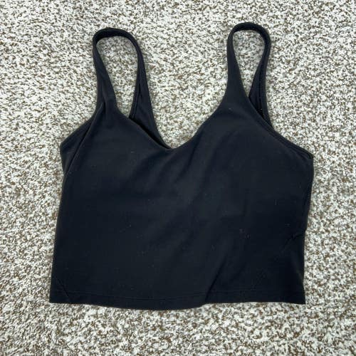 Lululemon Sports Bra Womens 6 Black Align Padded Tank Athletic Yoga Gym Workout
