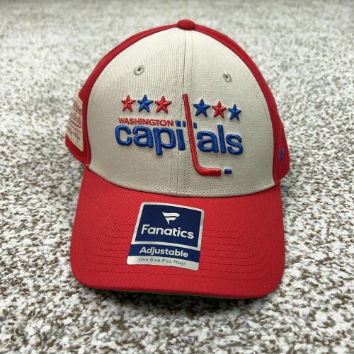 Washington Capitals Hat Cap Snap Back Mens One Size Red NHL Hockey Fanatics