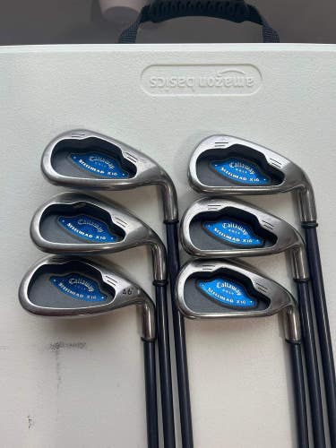 Callaway Steelhead X-16 Iron Set 5-PW System 75 Regular Flex +1/4 NICE
