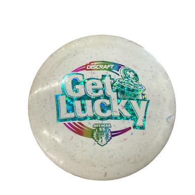Used Discraft AVENGER SS GET LUCKY Disc Golf Driver White 11760-S000085782