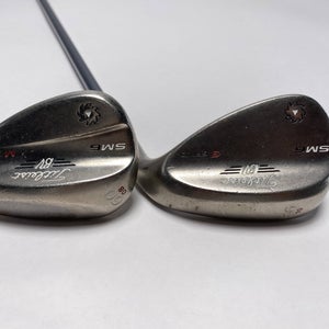 Titleist Vokey SM6 Steel Grey Wedge Set 56* 10 60* 8 Kuro Kage Tini Senior RH