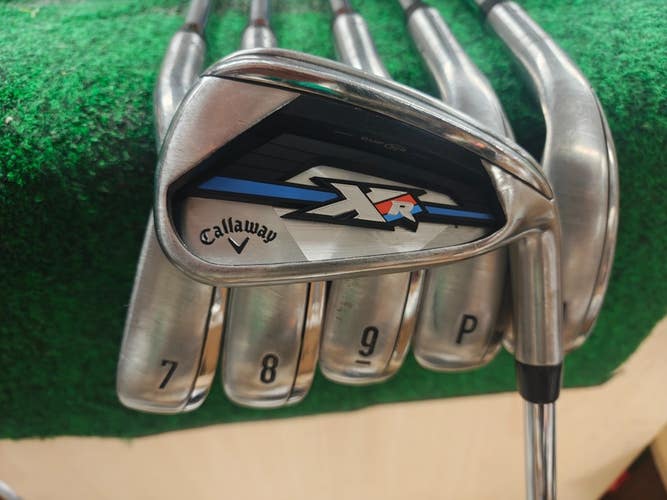 Callaway XR OS Golf Iron Set 6-PW,AW Regular Flex Steel Speedstep 80 Jumbomax
