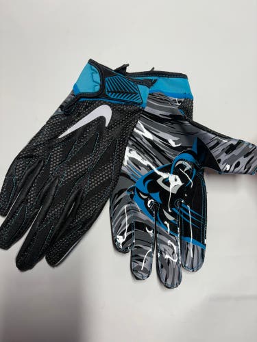 Nike Superbad 4.5 Carolina Panthers XL Receiver Gloves New Rare!!!