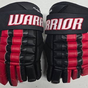 Warrior Franchise Pro Custom Pro Stock Hockey Gloves 14" Black Red NEW (14715)