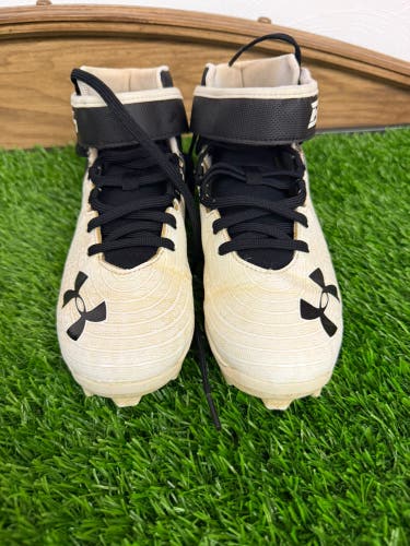 White Kid's 4.5Y (Big Kids / Youth) Under Armour Bryce harper (Used)