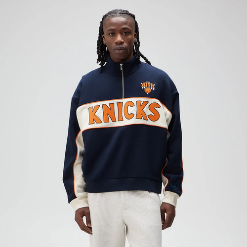 Kith for the New York Knicks Coach Vintage Nelson Quarter Zip - Nocturnal