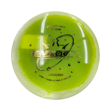 Used Dynamic Discs LUCID ICE EVADER Disc Golf Driver Yellow 10299-S000304577