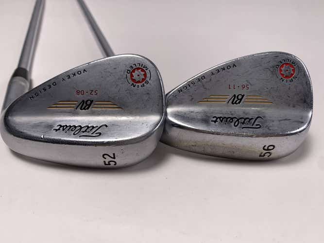 Titleist Vokey Spin Milled Chrome 2009 Wedge Set 52* 8 | 56* 11 Wedge RH