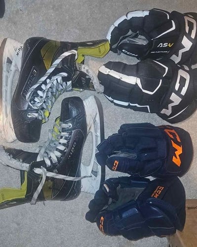 2020 Bauer Supreme 3S Hockey Skates Regular Width 7.5 (Used)