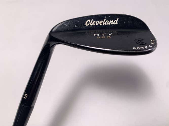 Cleveland 588 RTX 2.0 Black Satin Gap Wedge GW 52* 10 DG Wedge Steel Mens LH