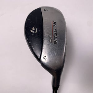 TaylorMade Rescue Mid 3 Hybrid 19* Light Metal Stiff Steel Mens RH