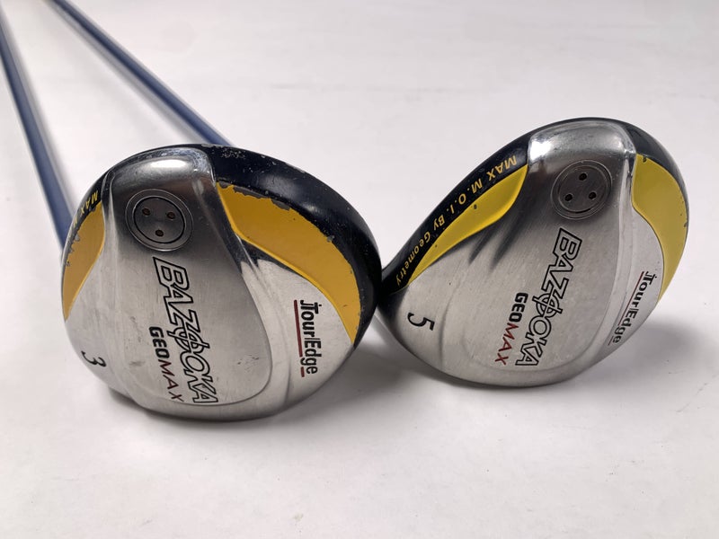 Tour Edge Bazooka Geomax 3 & 5 Fairway Wood Set 15* 18* GeoMax Ladies RH