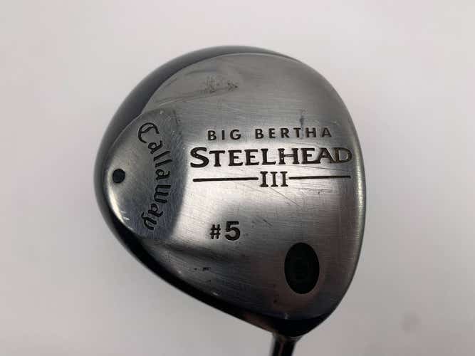 Callaway Steelhead III 5 Fairway Wood 18* System III Regular Graphite Mens RH