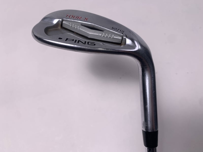 Ping Tour-S Chrome Lob Wedge LW 60* 10 Black Dot KBS Tour Wedge Steel Mens RH