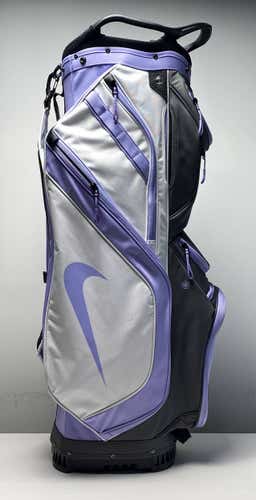 Nike Lightweight Cart Cart Bag Purple/White 14-Way Divide Single Strap Golf Bag