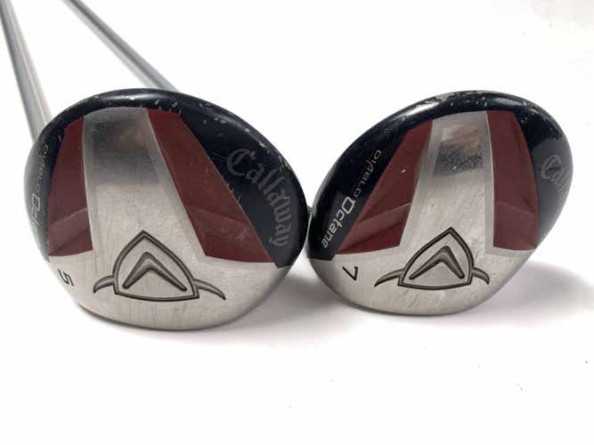Callaway Diablo Octane 5 & 7 Fairway Wood Set 18* 21* 50g Ladies RH