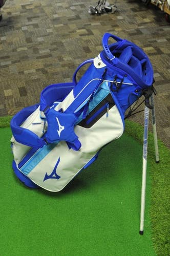 Mizuno BR-D3 Stand Golf Bag Blue/White 4-Way Top #208257