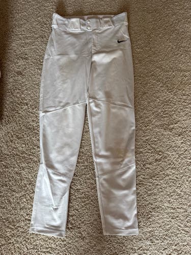 White Men's Small Adult Nike Game Pants (Used)