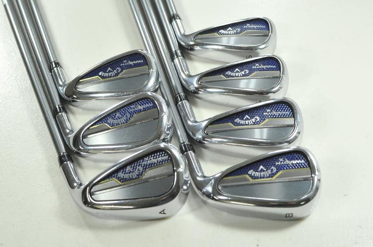 Callaway Paradym X 5-PW,AW Iron Set Regular Flex RH HZRDUS 5.5 Graphite # 208222