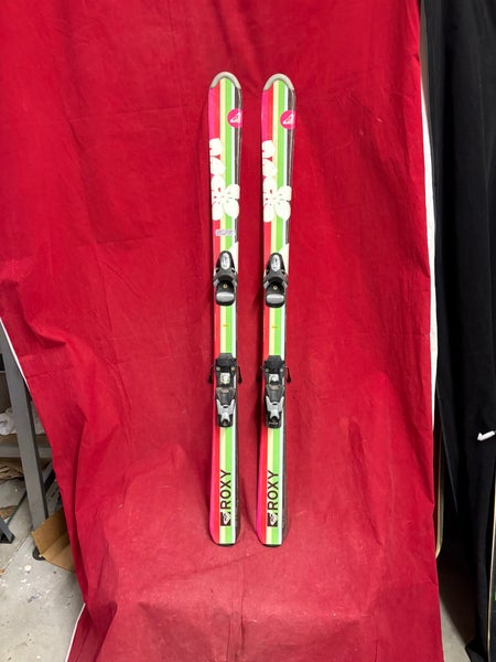 Skis: Kid's Roxy 130 cm Skis With Bindings (Used)