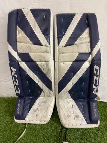 Blue 31" Intermediate CCM Extreme Flex 5.9 Goalie Leg Pads (Used)